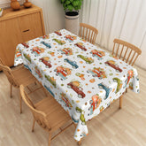 Lofaris Lovely Truck Patterns White Rectangle Tablecloth